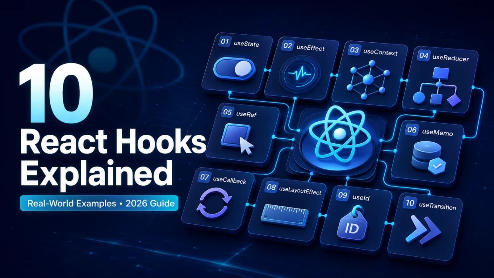 10 React Hooks Explained with Real-World Examples: 2026 Guide