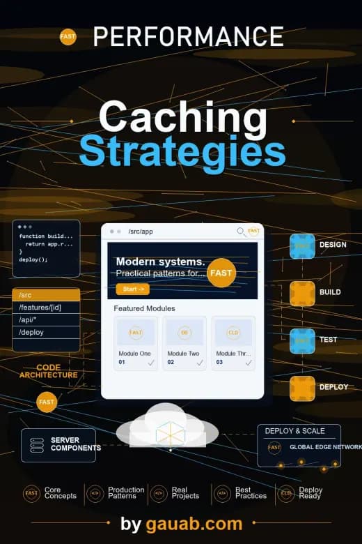 استراتيجيات التخزين المؤقت (Caching) مع Redis وشبكات توصيل المحتوى (CDN) والحافة (Edge)
