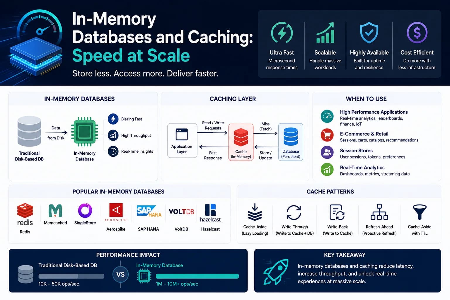 In-Memory Databases and Caching: Speed at Scale