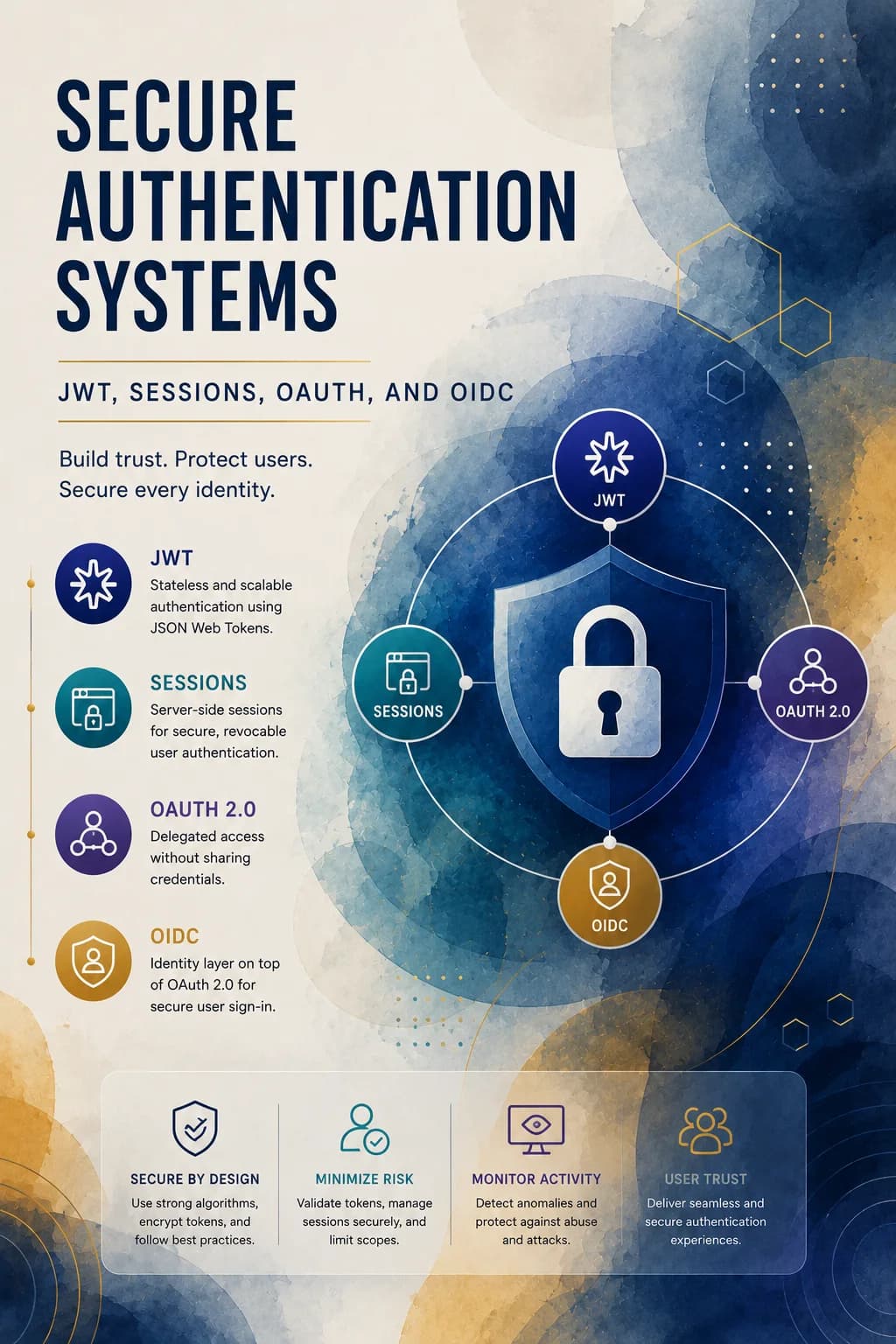 Sistemas de autenticación segura: JWT, Sessions, OAuth y OIDC